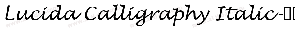 Lucida Calligraphy Italic字体转换